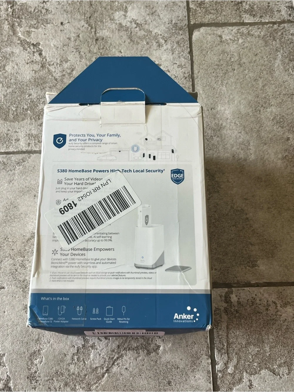 EUFY security S380 HomeBase Expandable Local Storage - White